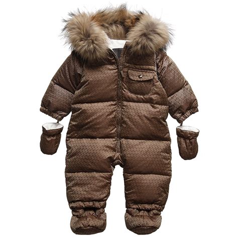 fendi baby snowsuit|fendi designer baby girl.